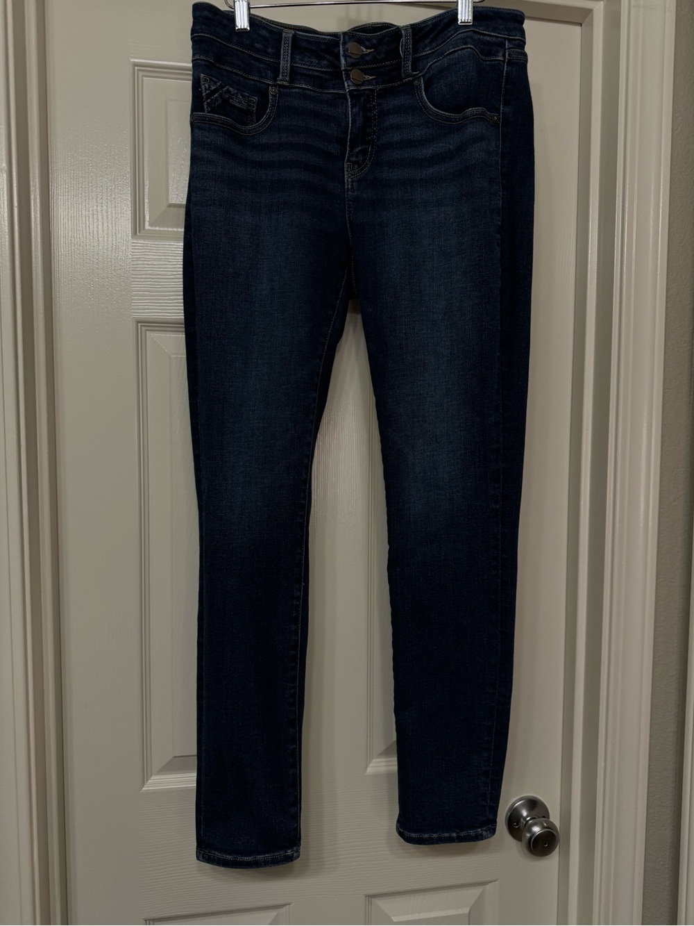 Buckle Black Fit53 Dark Wash Women's Stretch Skinny Jeans - Navy Blue